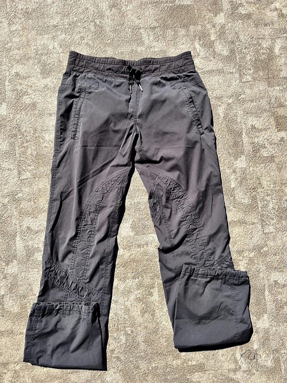 Lululemon Ruched High-Rise Wide-Leg Pant Gray